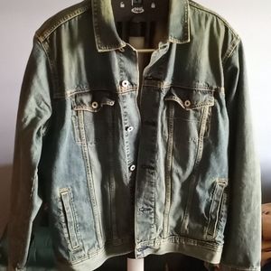 Mens Nautica blue jean jacket XL